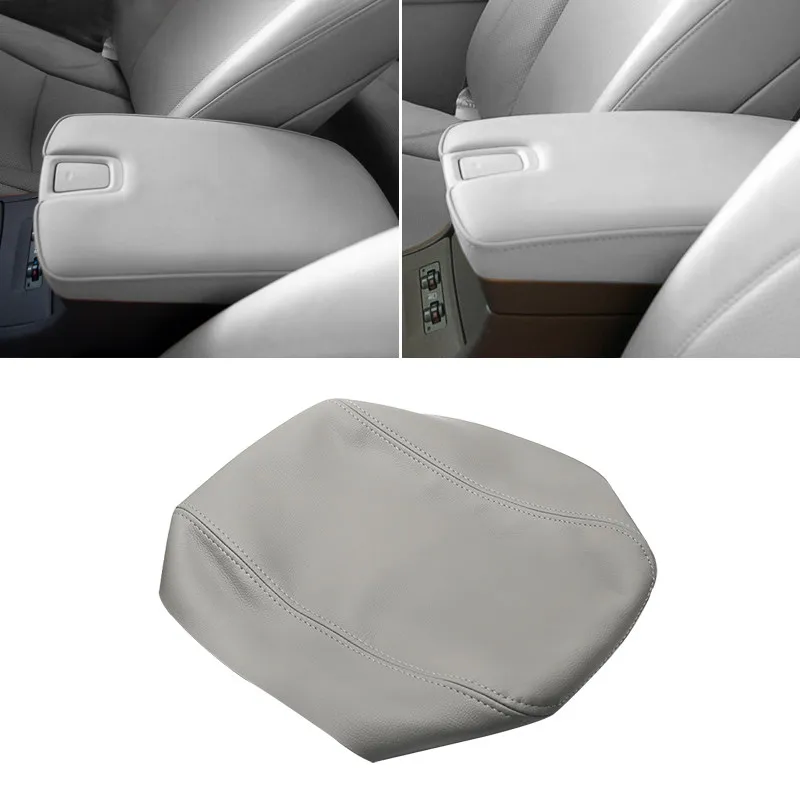

Car Accessories Center Console Lid Armrest Box Leather Cover Sticker Trim For Lexus ES350 2007 2008 2009 Gray Color