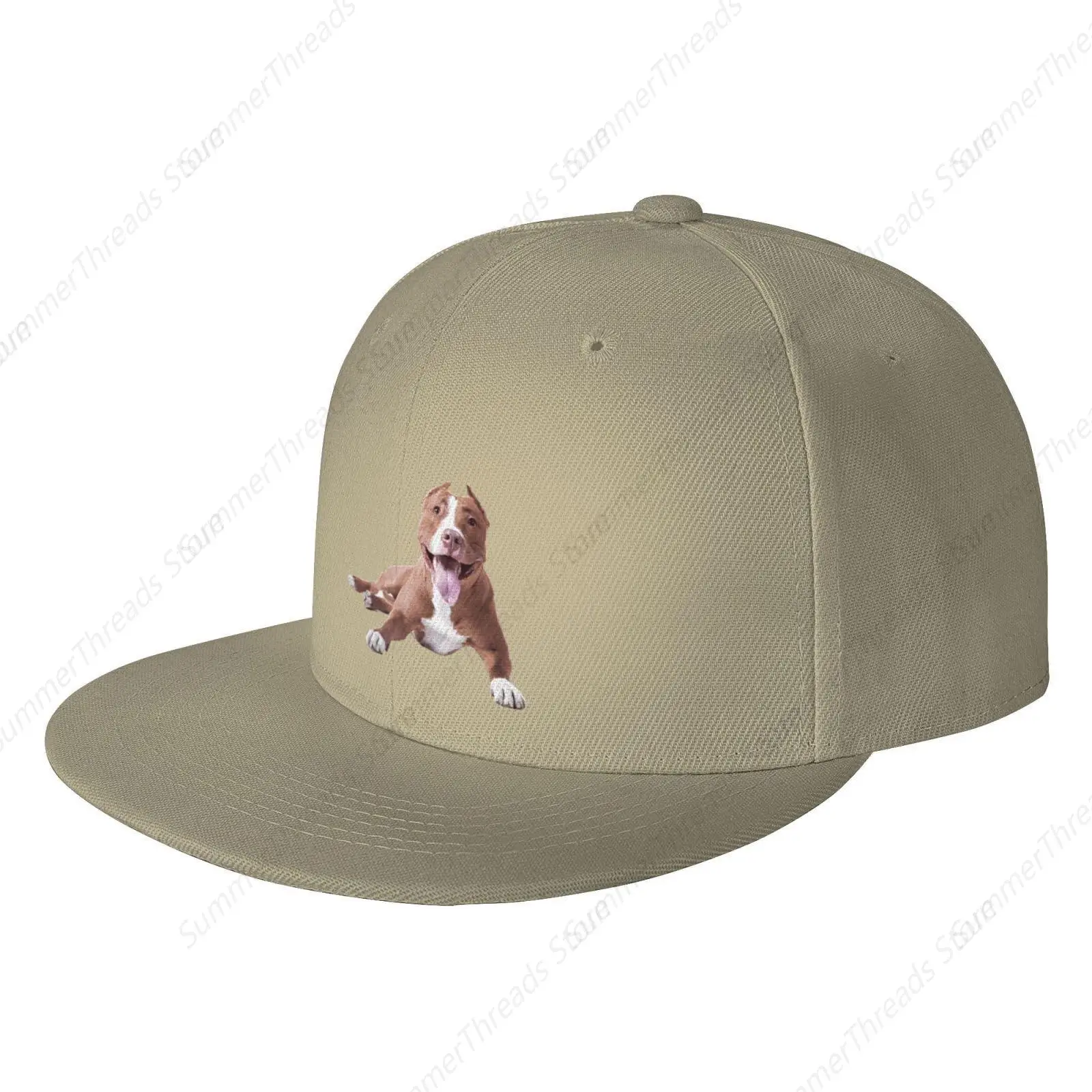 

American Bully Dog Adjustable Snapback Hat Flat Bill Hip Hop Style Cap