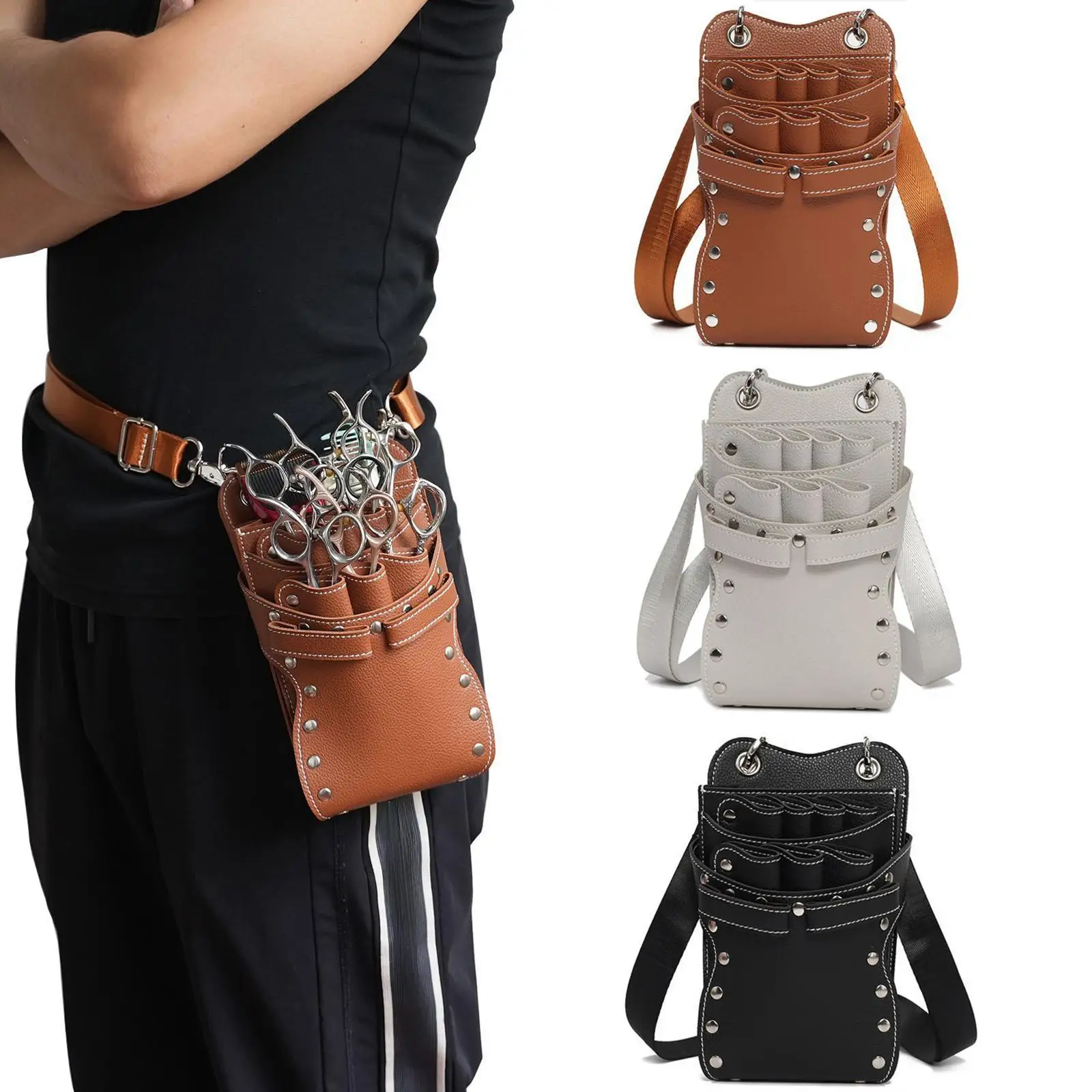 مقص الحقيبة مقص تصفيف الشعر حقيبة لمصفف الشعر الحلاق الحيوانات الأليفة #1