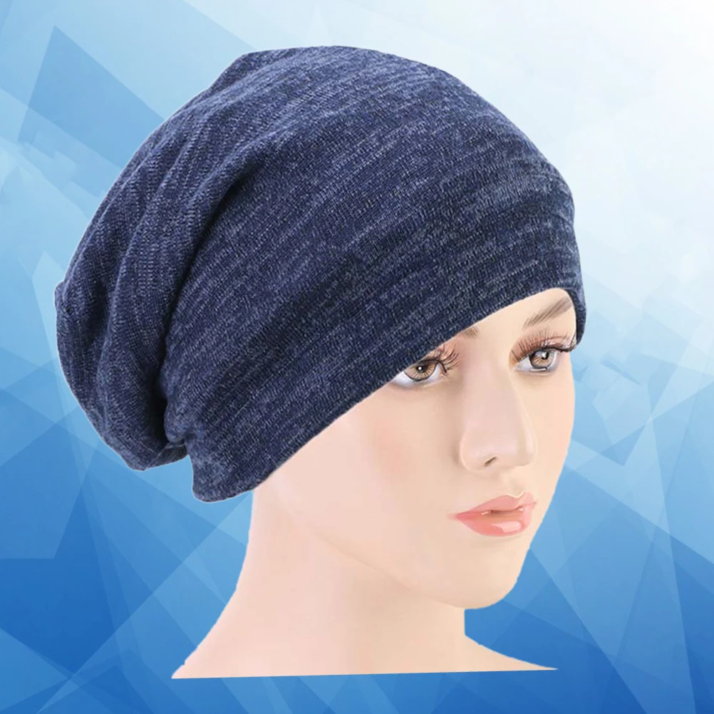 

Satin Headscarf Sleeping Cap Versatile Navy Hair Accessories Women Turbano Hat Durability Protect Neat