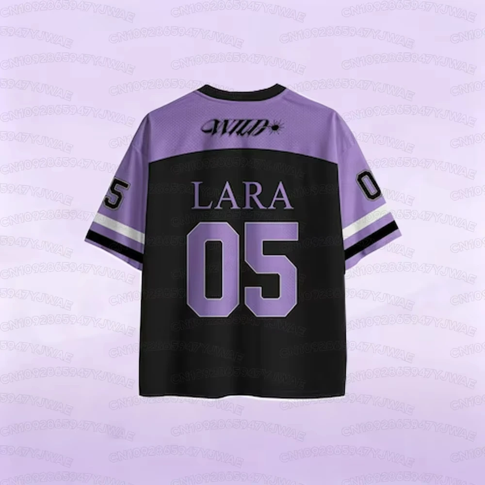Sommer Damen- und Herren-Mode-Streetwear Yoonchae Lara&Sophia Daniela Fans T-Shirt KATSEYE Konzert Unisex Jersey – Detail 4