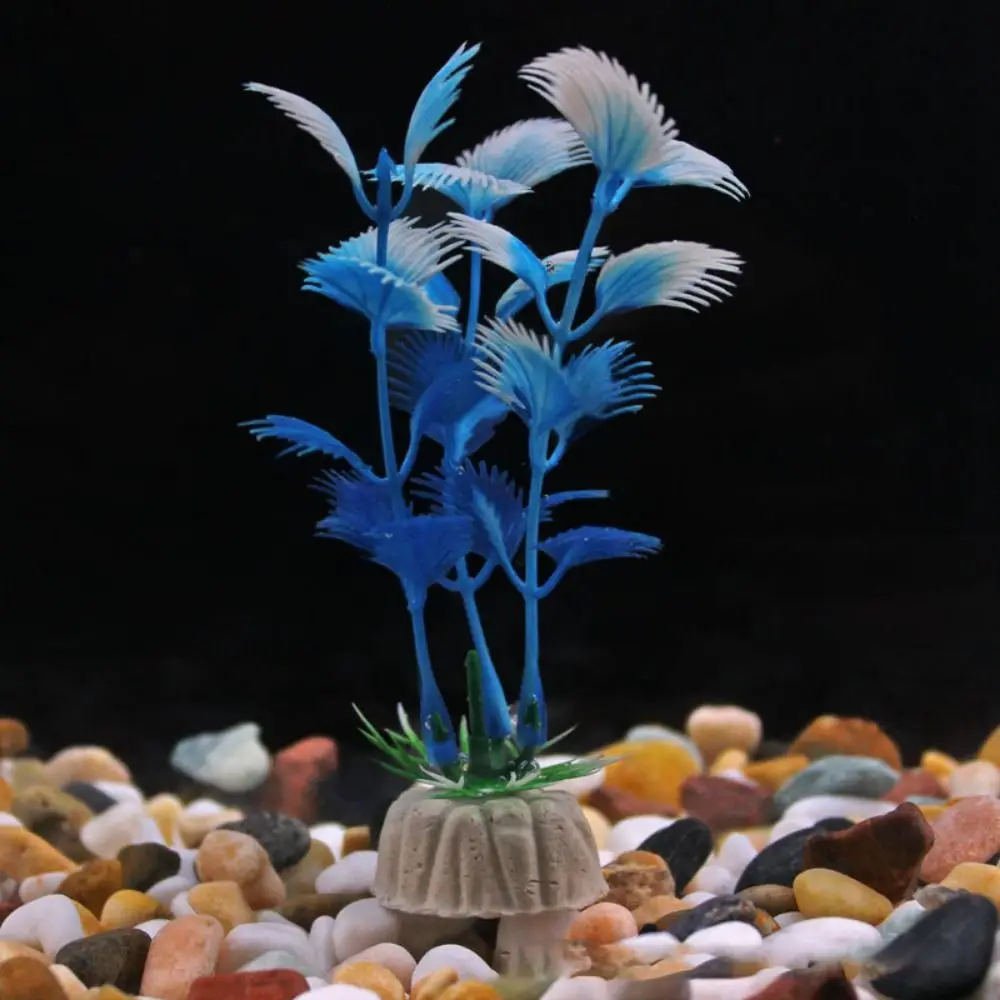 Artificial Aquarium Decor Plants Water Weeds Ornament Plastic Aquatic Plant Fish Tank Decorate Aquarium Accesories