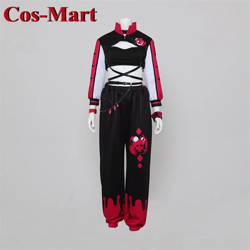 Cos-Mart Hot Anime VTuber Hololive Mori Calliope Cosplay Costume Streets Fashion Uniforms Activity Party Role Play Clothing