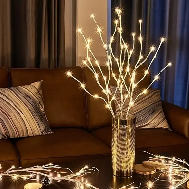 1 PC White Birch Branch Light LED Festive Lights Battery Operated for Christmas Party Wedding Decoration Twig Outdoor Lights
