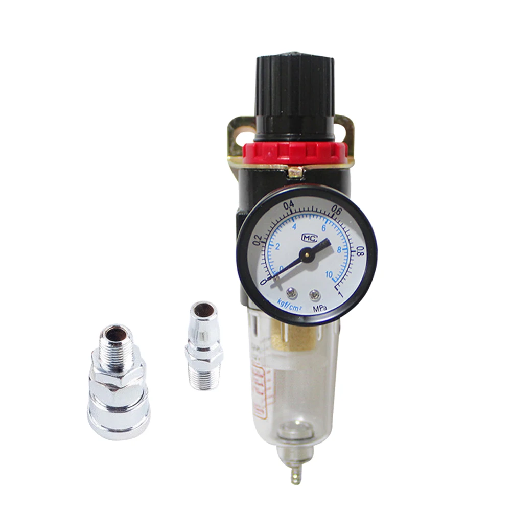 

1 Set -2000 Air Compressor Pneumatic Moisture Trap Filter Regulator 12.7mm Pressure Gauge with Connector