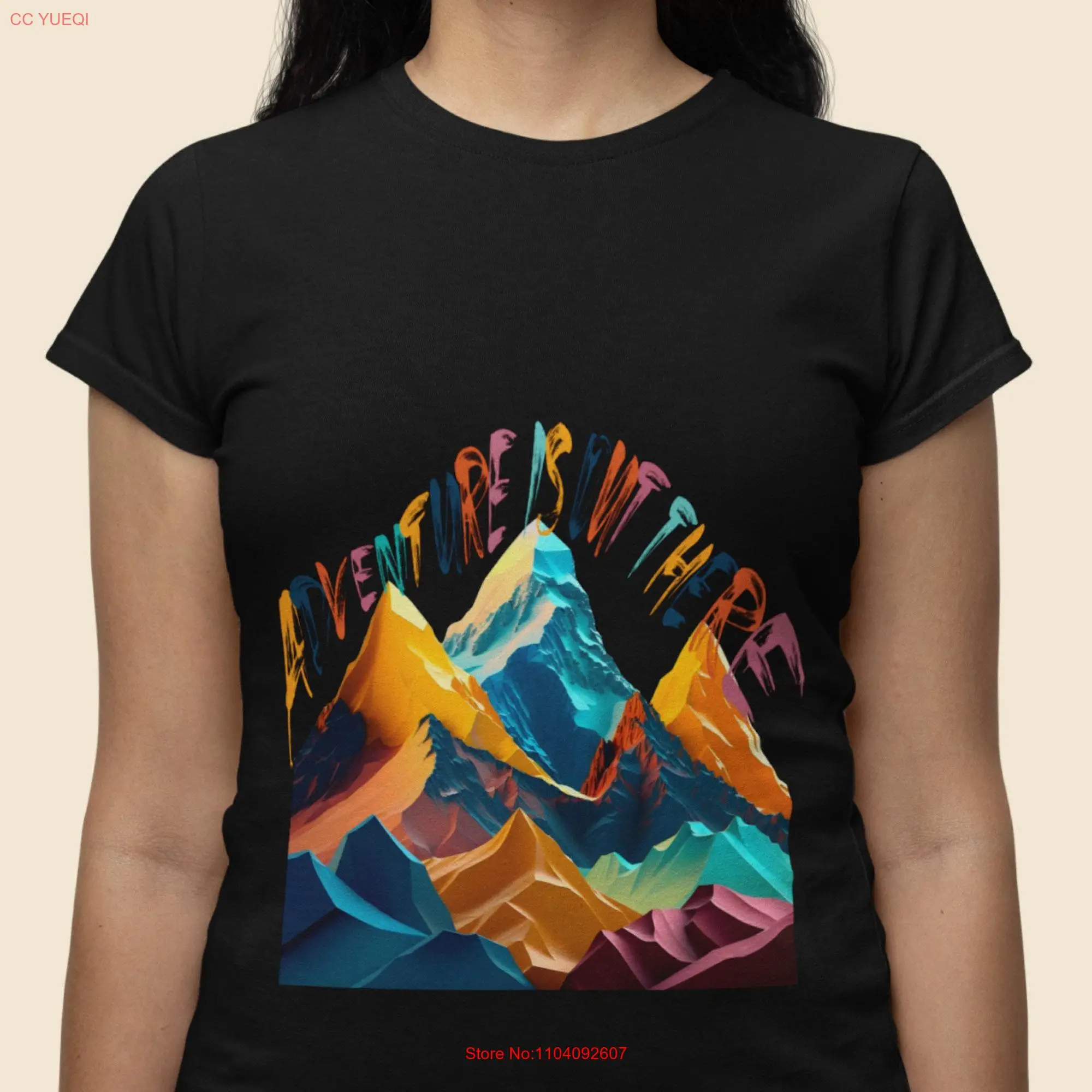 Mountain view t shirt Heavy Cotton Adventure is out there Camping Exploration Climbing  long or short sleeves