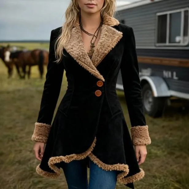 

Coat 2025 Leather Fleece Jacket Independent Station Fur One piece Thick Coat Women's Jacket Winter New Product