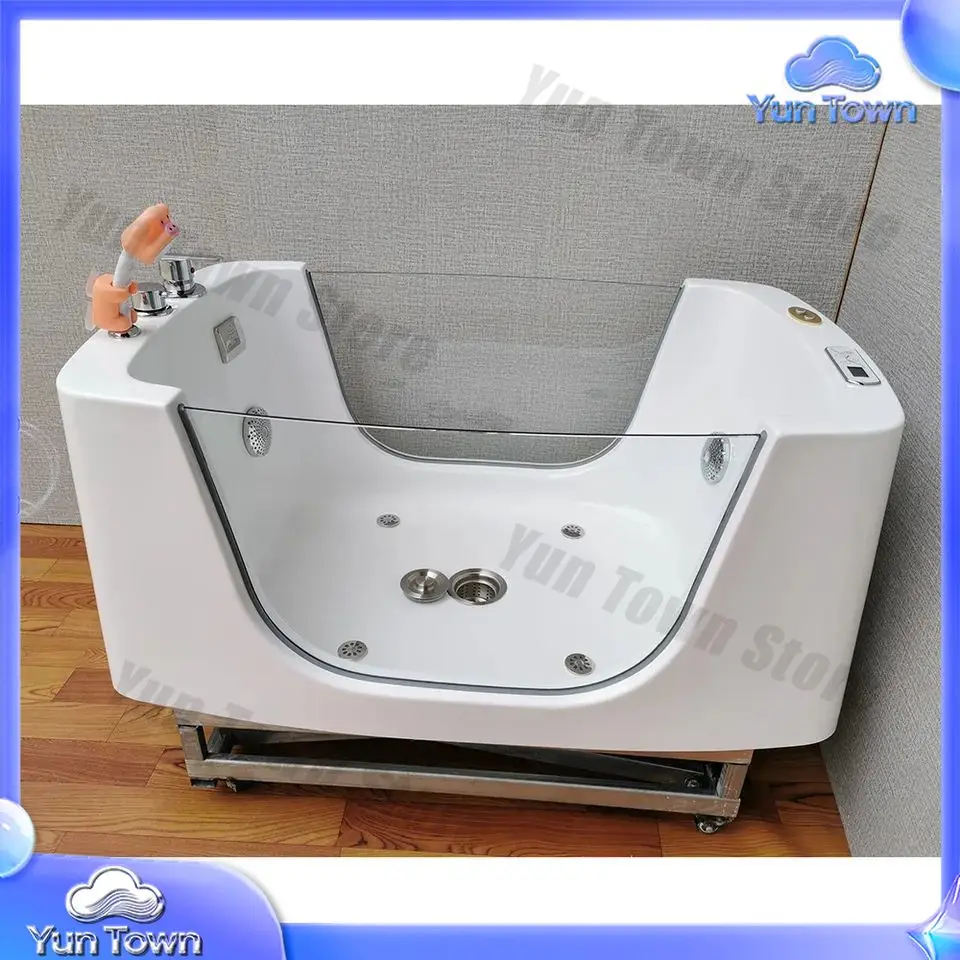 Factory Wholesale High Quality Ozone Hydromassage Electric Lift Pet Dog Bathtub OEM