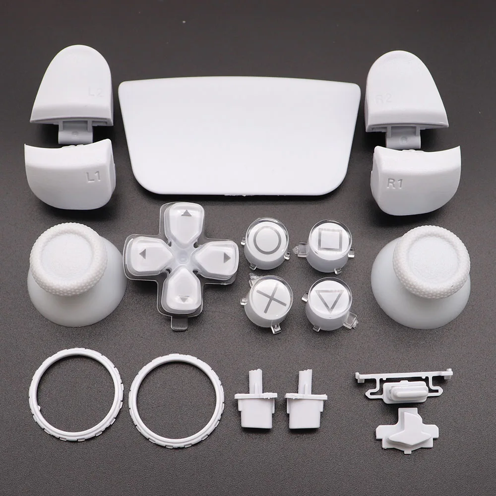 1Set Bottoni di Ricambio Set D-Pad L1 R1 L2 R2 Trigger Pulsante Chiave Accento Anello Per PS5 V3 3.0 BDM-030 Controller