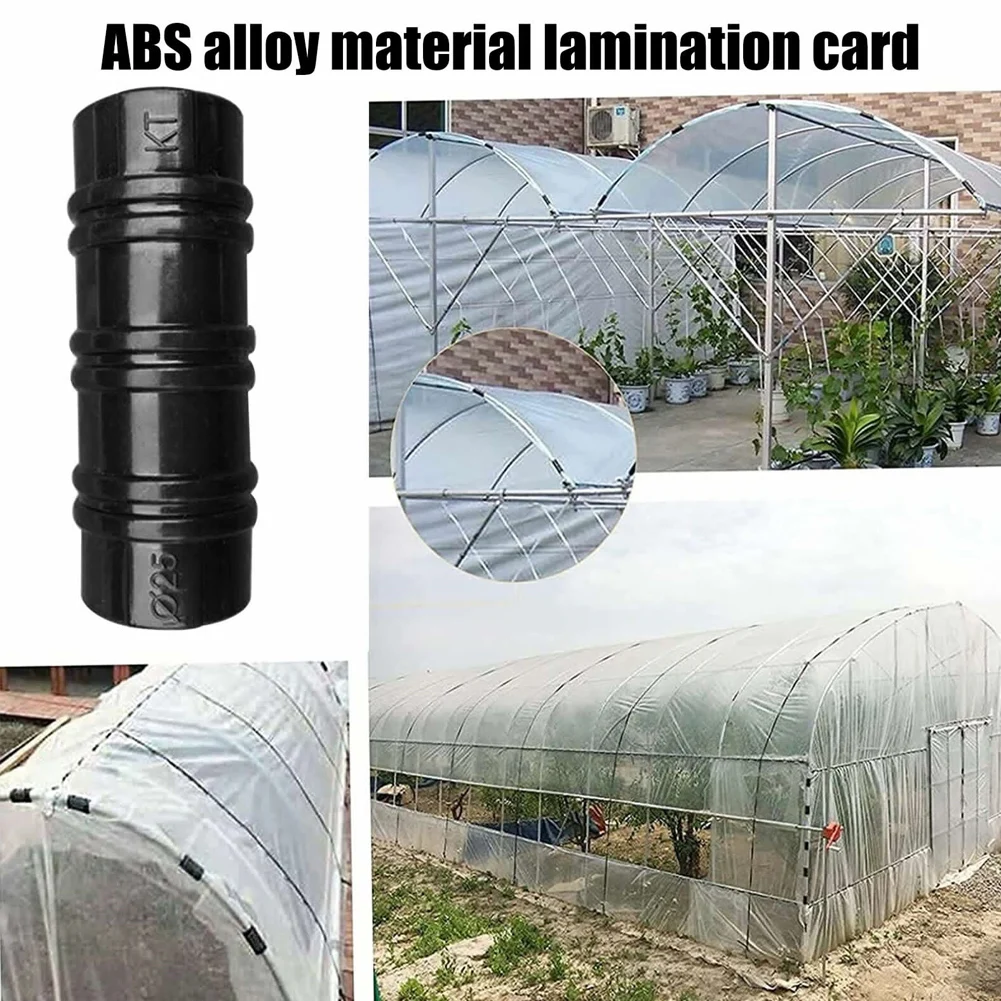 20Pcs Greenhouse Frame Pipe Tube Clip Plant Stakes 20/22/25/32mm Shade Film Row Cover Netting Tunnel Hoop Clips Connector
