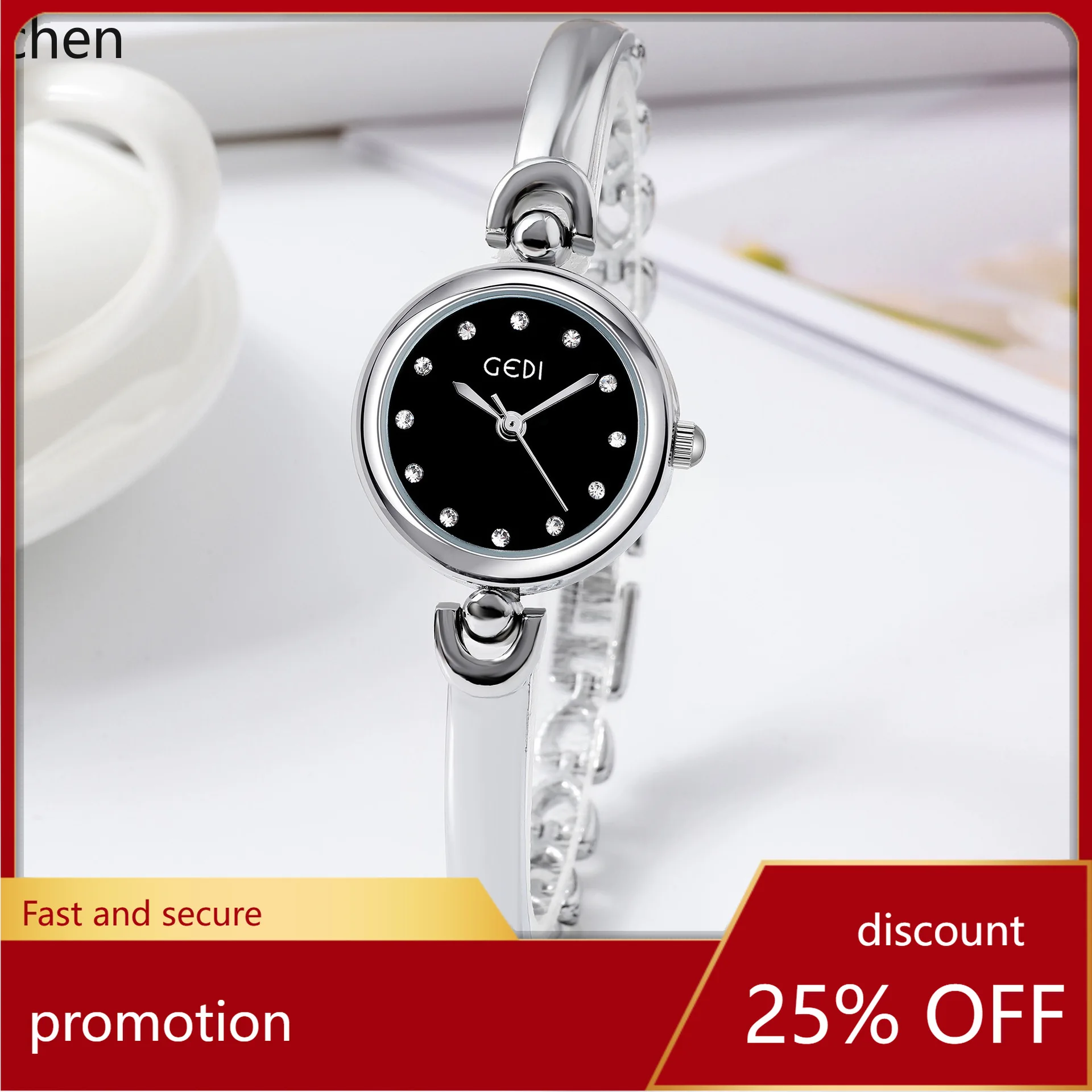 

Zml minimalist design compact exquisite round dial bangle watch fashionable korean style versatile quartz watch