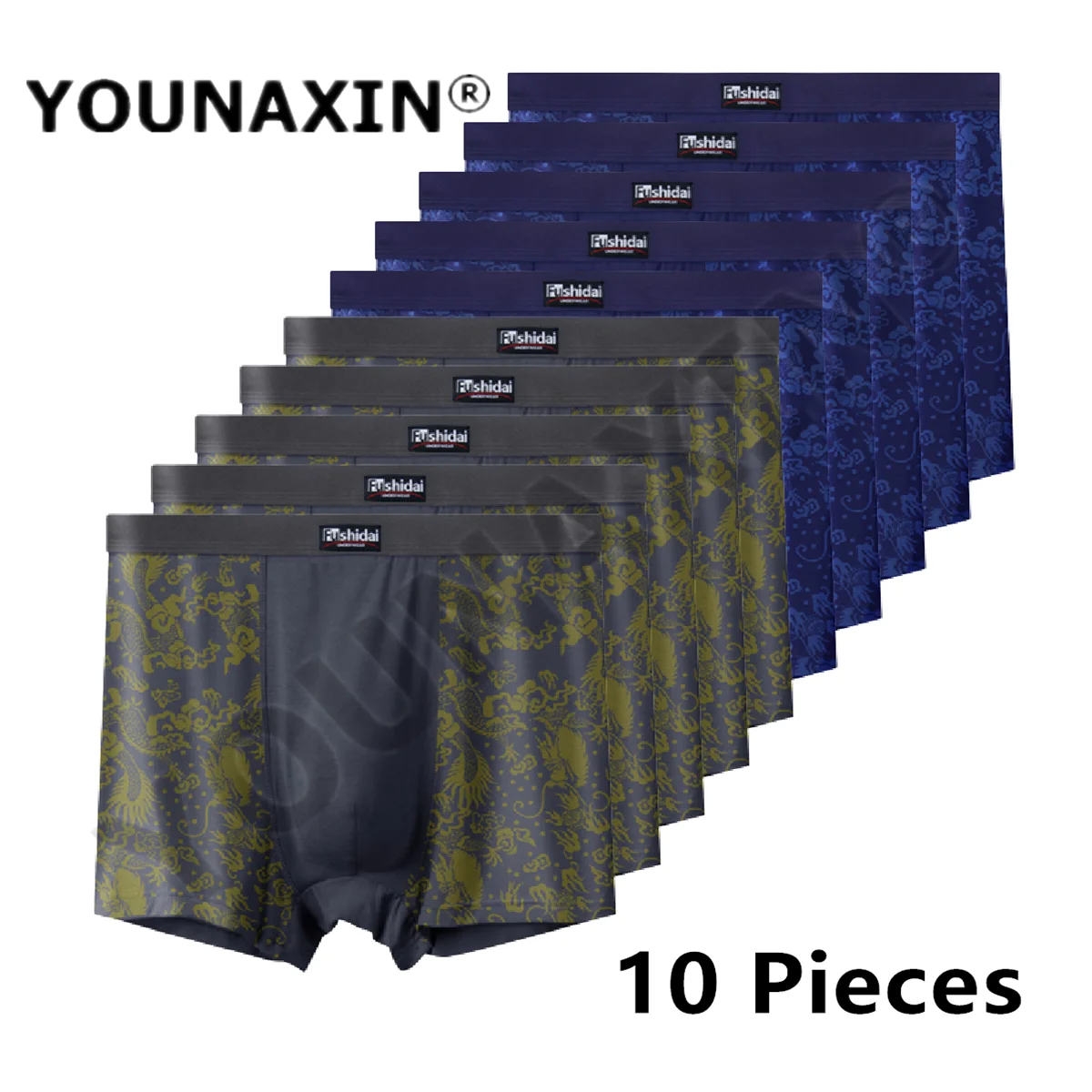 10 Pcs Men Big Size Underwear Panties Boxer Oversize Underpants Breathable Undies Shorts Plus size 3XL 4XL 5XL 6XL7XL8XL9XL10XL