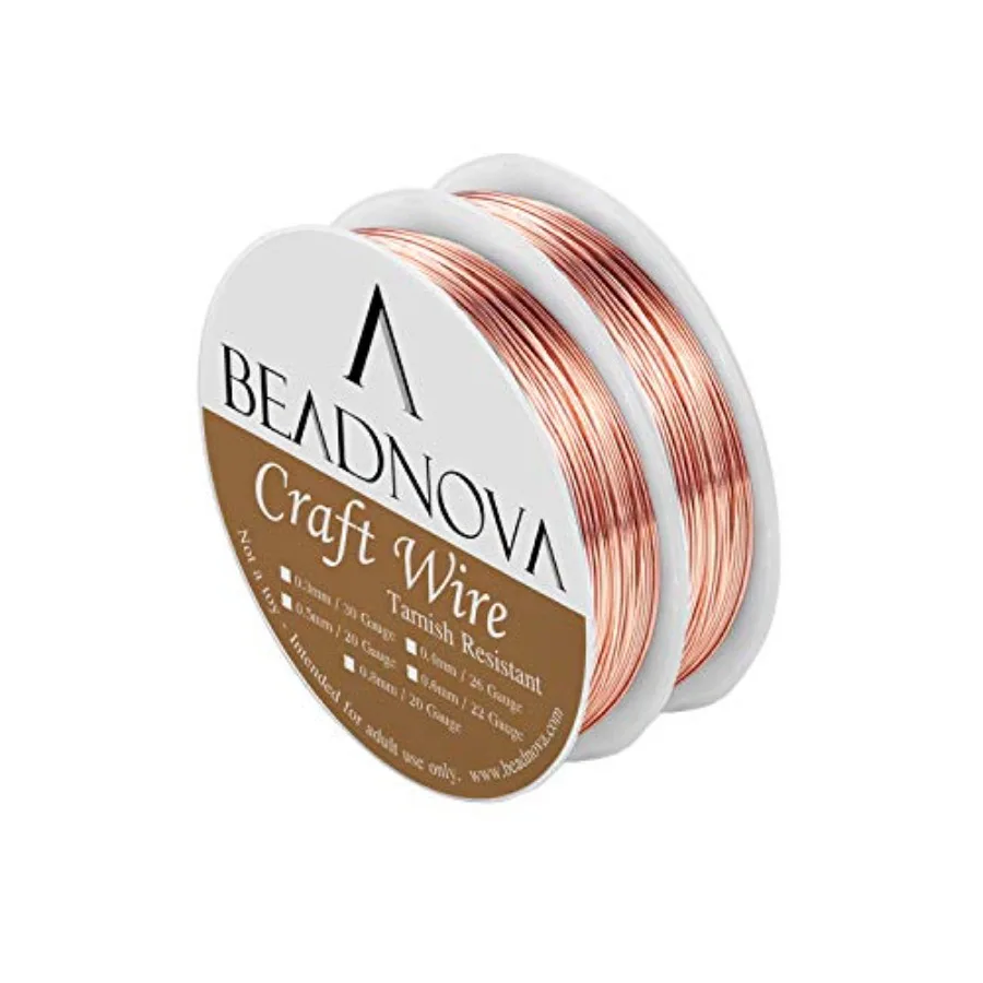 20 Guage Copper Wire Jewelry Wire Tarnish Resistant for Jewelry Making Copper, 20 Guage 6m