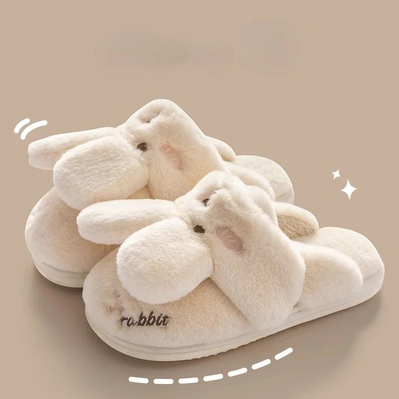 Heated Winter Slippers for Women & Men-Thick Plush Booties with Non-Slip Sole, Warm Fleece-Lined House Shoes for Indoor/Outdoor