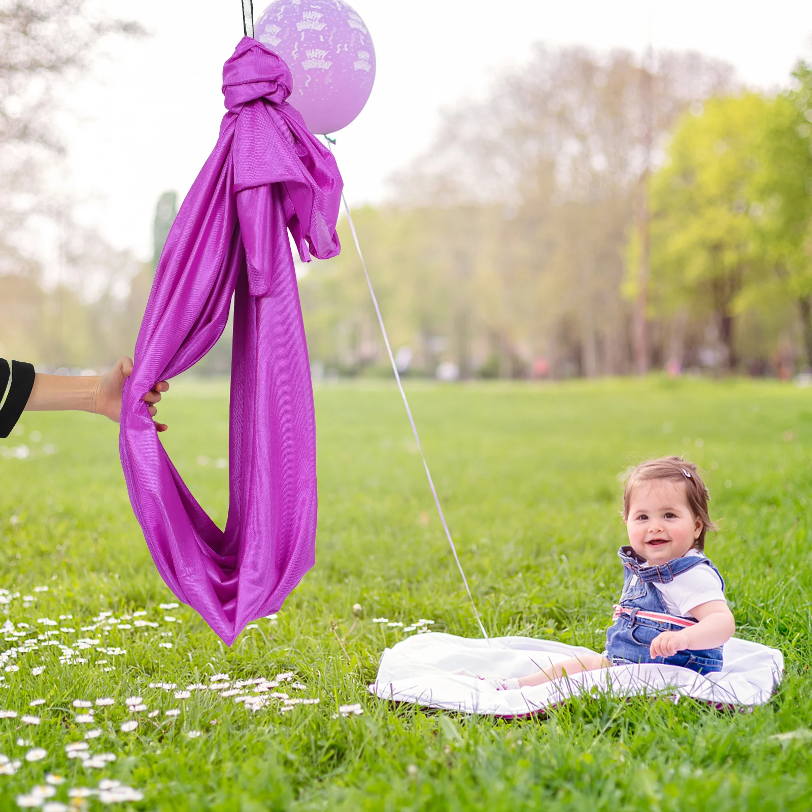 

1Set Outdoor Kids Hanging Yoga Training Hammock Household Lightweight Portable Breathable for Fitness Camping Hiking