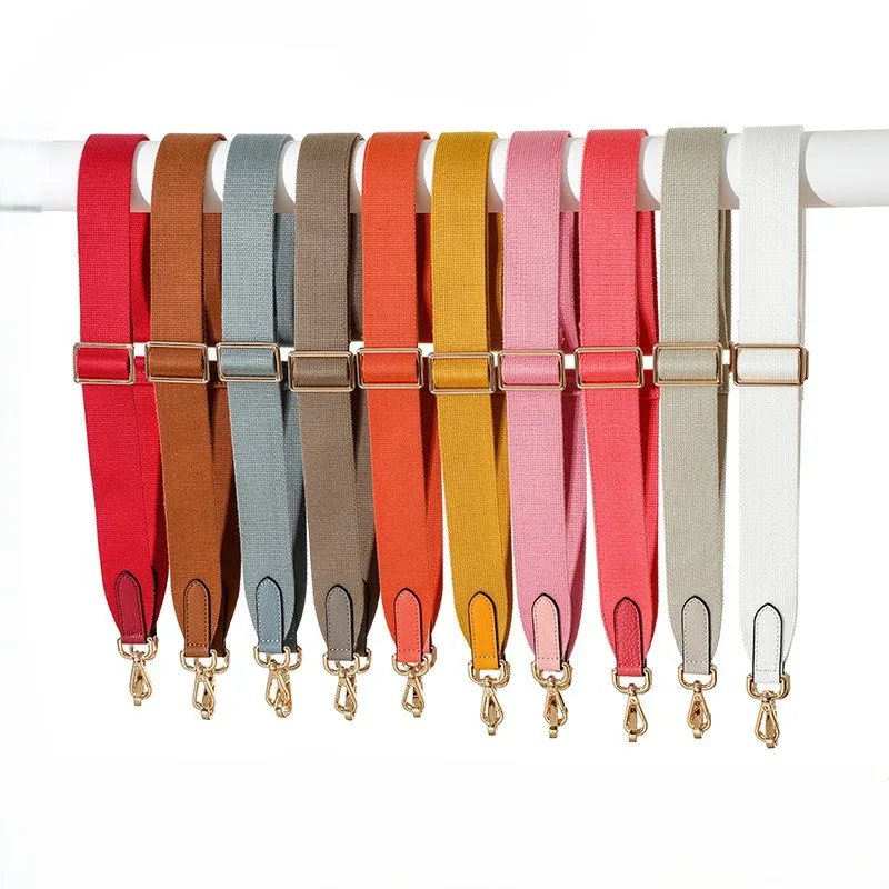 

Регулируемый однотонный тканевый плечевой ремень для сумок, ремень через плечо для сумок, аксессуары, ширина 3,8 см