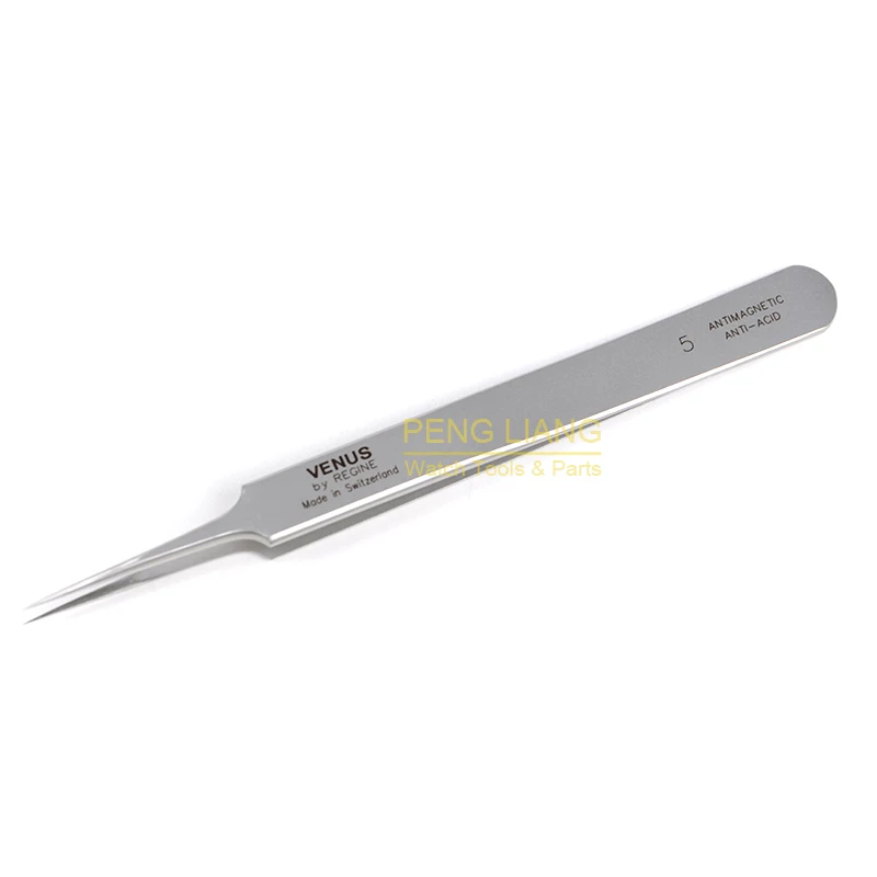 Original VENUS 5# Tweezer for Watchmaker biology laboratory Anti-magnetic Anti-acid, Watch Repair Tools