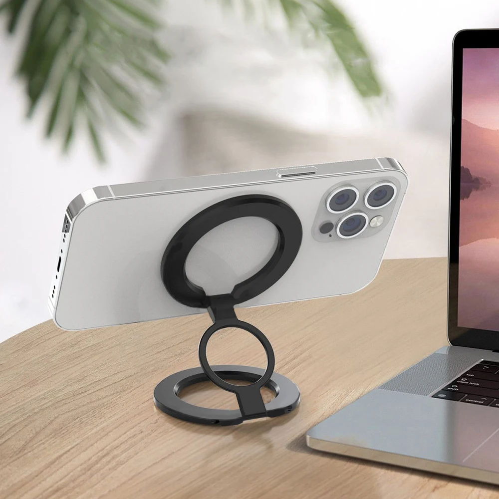 Für magsafe magnetische doppelseitige magnetische Absaugung 1 Stück starke Absaugung rotierende 360 Wanda uf kleber überall Klapp ring Telefon – Detail 7
