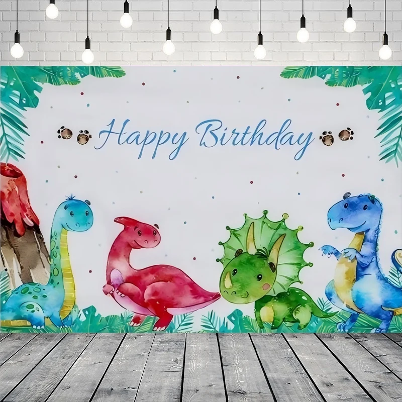 

Фон для фотосъемки с рисунком динозавров, мир, постер, тема, день рождения, вечеринка, фон для домашней вечеринки, настенный баннер, декор