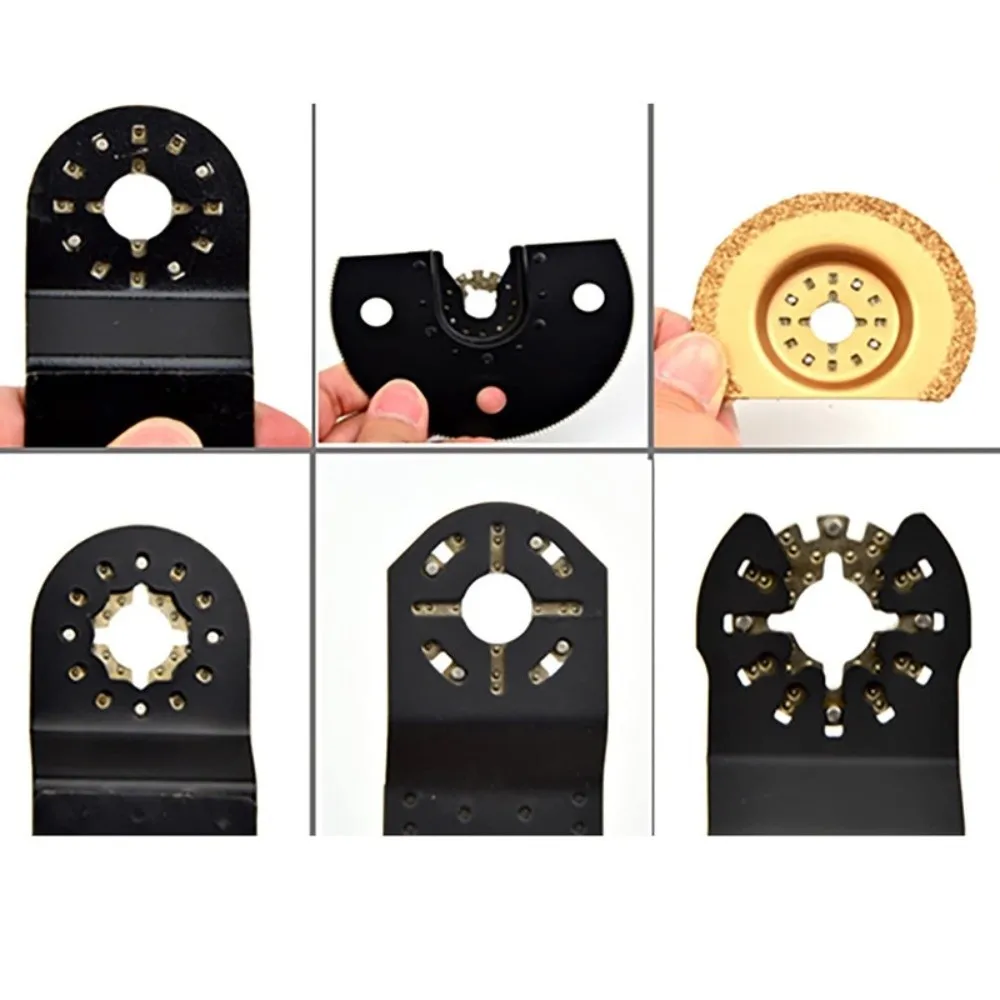 5pcs 1 Inch Diameter Universal Shank Converter Triangular Semi Circular Design Power Tool Accessories