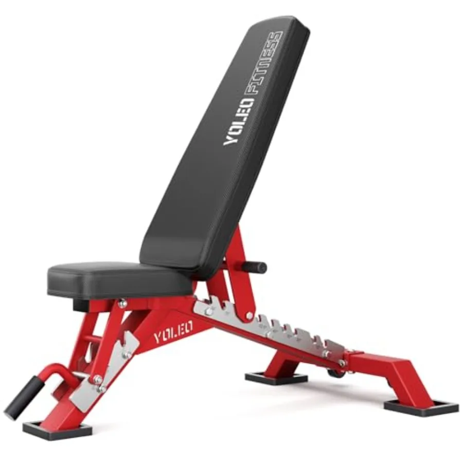 

Commercial Adjustable Weight Bench 2315LB ASTM Certified 80% Pre-Assembled Heavy Duty Workout Bench for Home Gym, Decline/Flat/