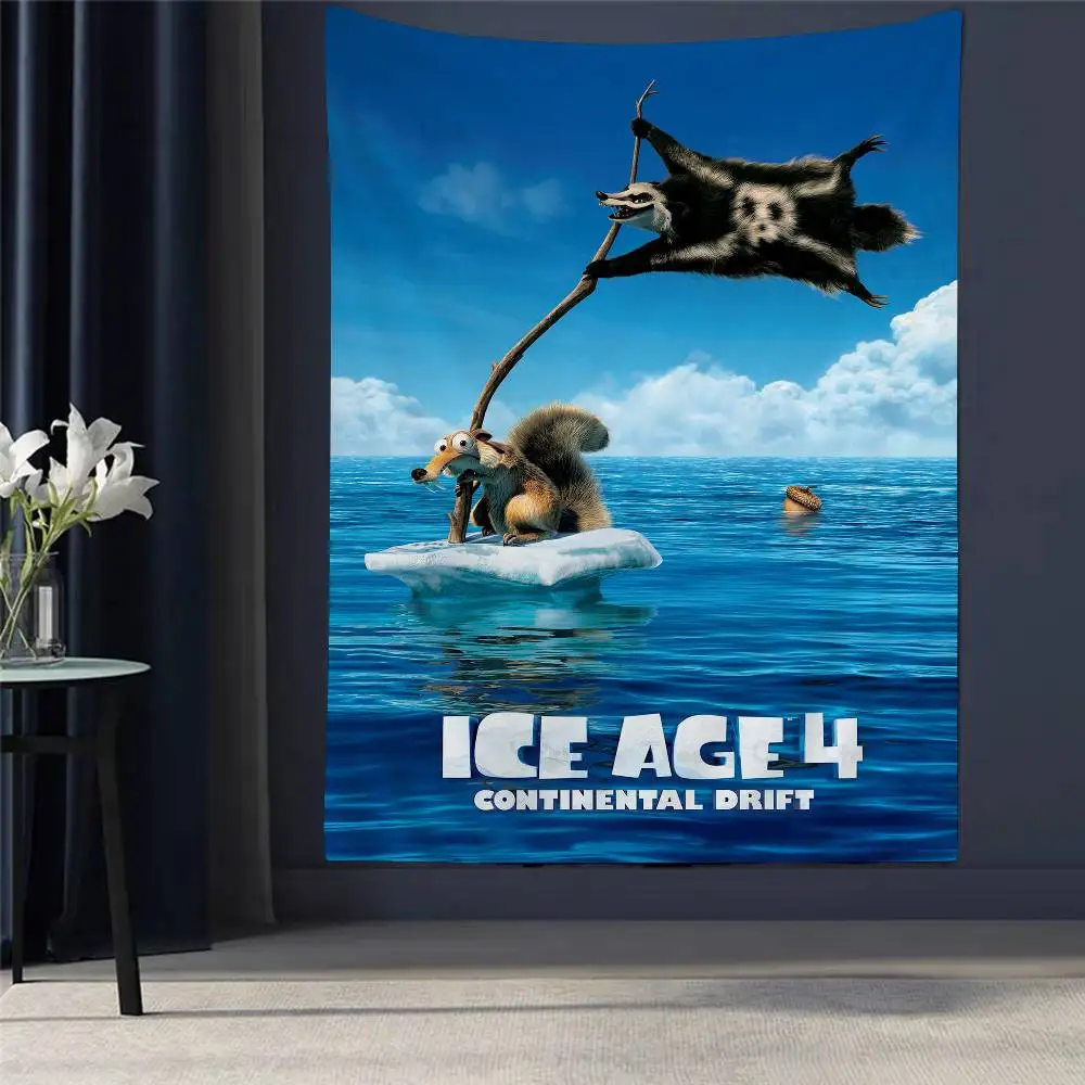 

ICE AGE Cartoon Cartoon Tapestry Art Science Fiction Room Home Decor Wall Hanging Home Decor