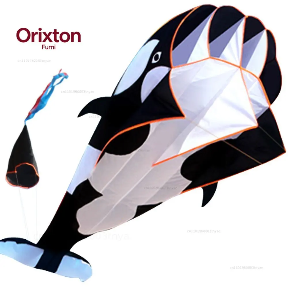 Outdoor fun Sports Single Line Software Whale/ Dolphin Kite / Animal  Kites With Handle and 100m Line Good Flying