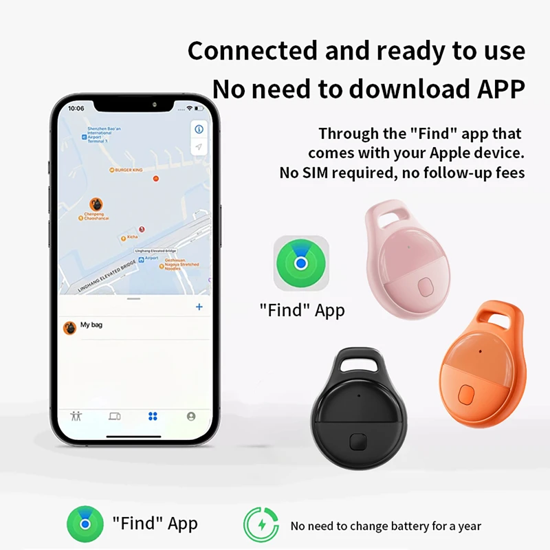 

GPS-трекер с защитой от потери, Bluetooth GPS-тег на базе iphone-трекера, звуковое определение сообщений, напоминание о тревоге, поиск ключей, домашнее животное, ребенок