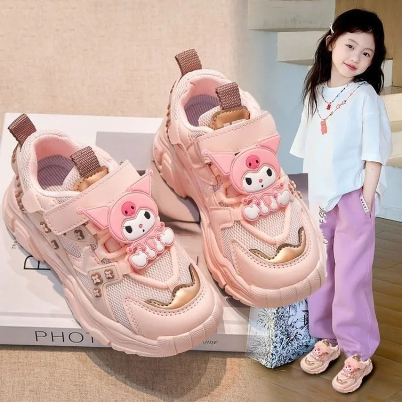 

Girly Heart Kawaii Sanrio Anime Breathable Casual Shoes Spring Cute Cartoon Ins Fashion Children Sports Sneakers Gifts Toys