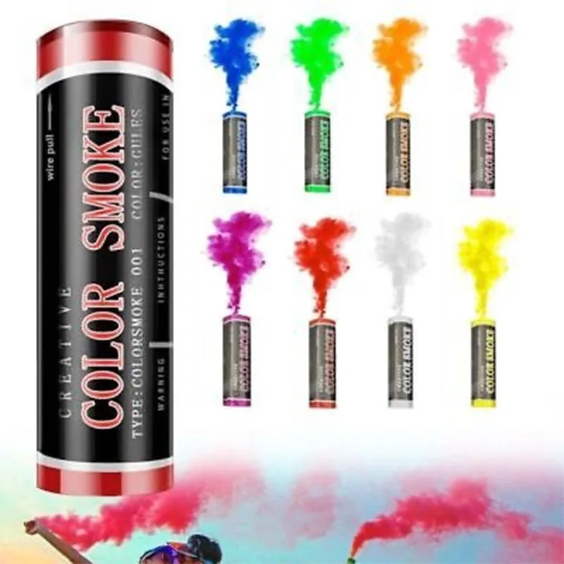3/5/10pcs  Party Decor Photography Aid Smoke Colorful Smoke Handheld Smokes Stage Studio Wedding Fog Smoke-Stick-Prop Atmosphere