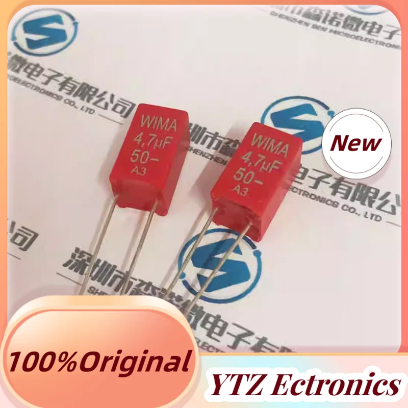 2-10pieces Germany WIMA 475 50V 4.7UF 50V 4U7 MKS2 Pitch 5mm Film Audio ...