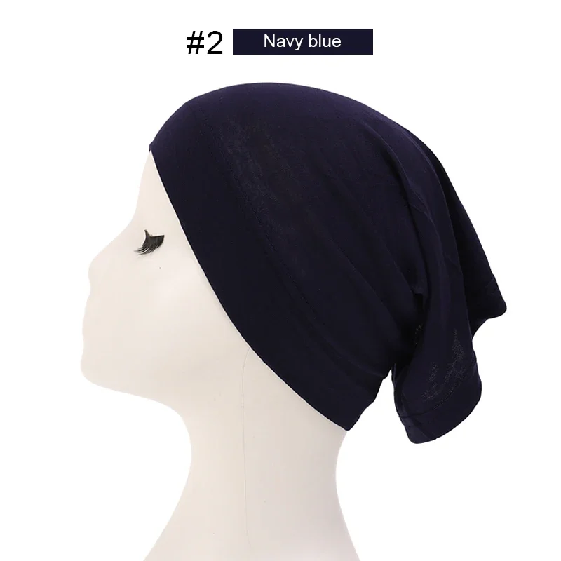 Image 4: Foulard Musulman pour Femme, Voile Modal, Hijab Musulman, Turban de Tête, Chapeau Islamique