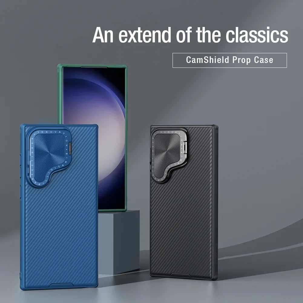 

Чехол Nillkin для Samsung Galaxy S24 Ultra 5G, защитный чехол для объектива, подставка для камеры, мягкий ТПУ, жесткий чехол из ПК, защита