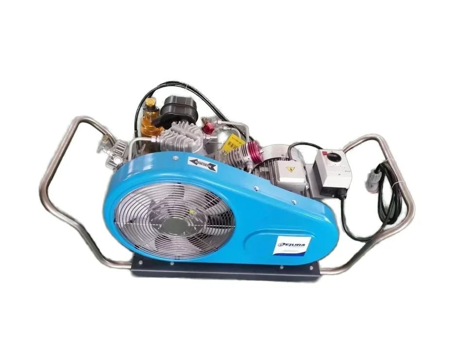 New 300L 4500 psi Electric Air Compressor Fast Delivery Piston Type Air Cooling Stationary Configuration Scuba Diving