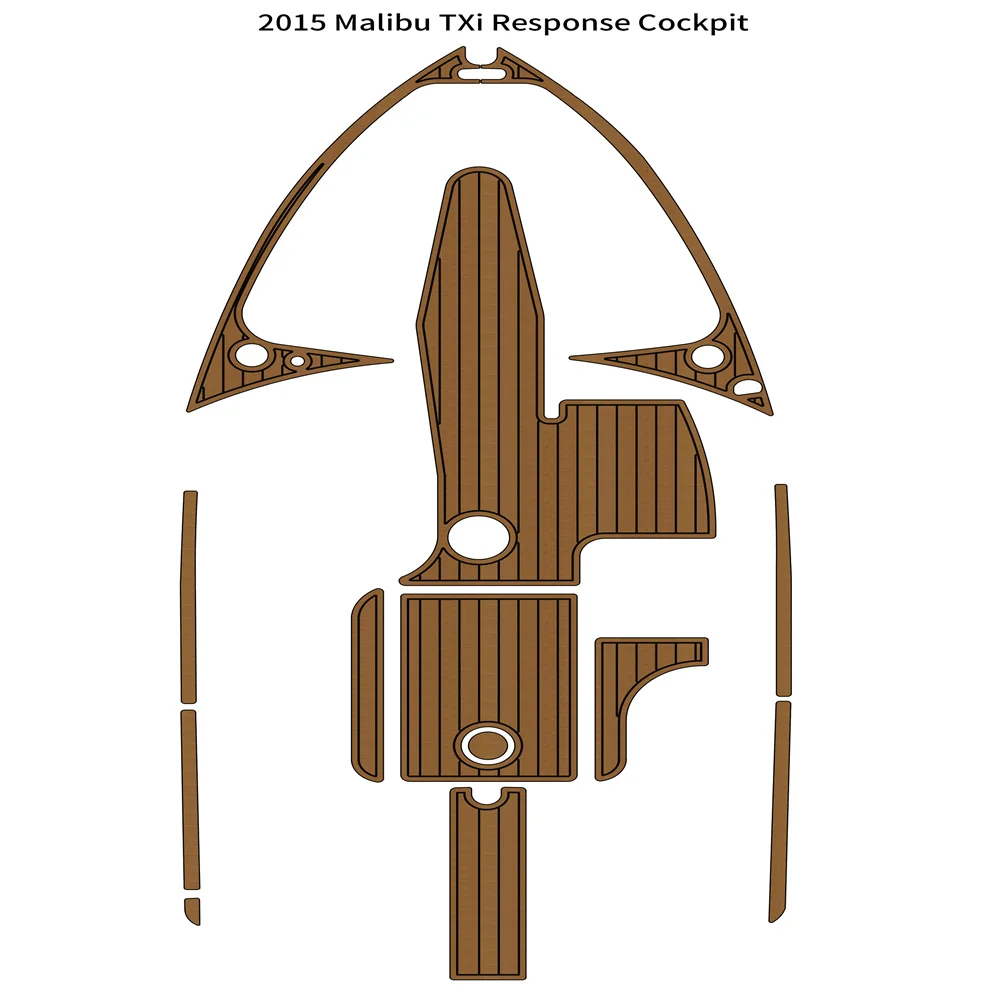 

2015 Malibu TXi Response Cockpit Boat EVA Faux Foam Teak Deck Floor Pad