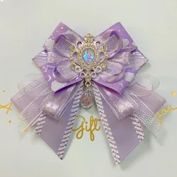 Original Lolita Cosplay Anime Dance Bowtie Women's High End Luxury Brooch Set Shirt Dress Collar Accessories Handmade Collar
