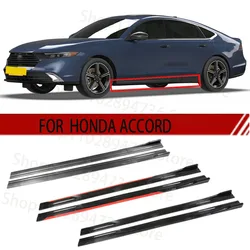 FOR HONDA ACCORD 2M Car Side Skirt Extension Plate Lip Separator Bumper 2.18M Racing Side Spoiler