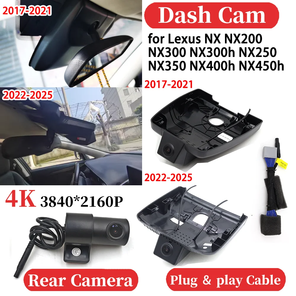 

ZJCGO for Lexus NX NX200 NX300 NX300h NX250 NX350 NX400h NX450h Car 4K Video Recorder DVR Dash Cam Dashboard Camera Night Vision