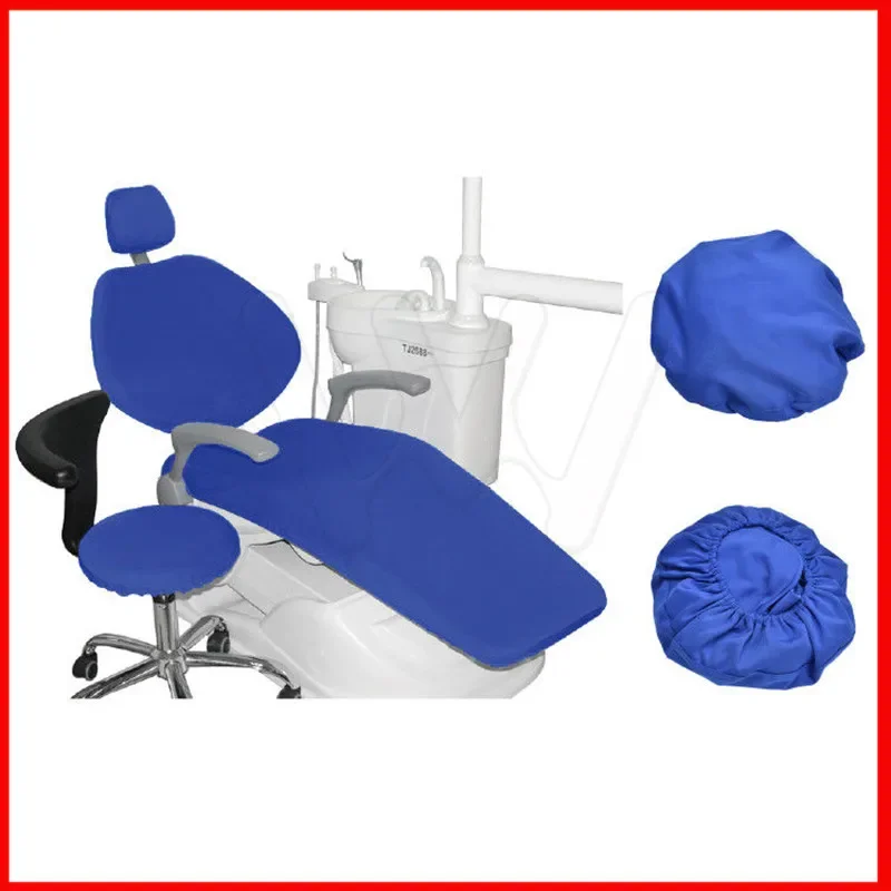 1set High Quality and High Elastic dental chair cover dentist stool cover 4pcs kit 4 color available