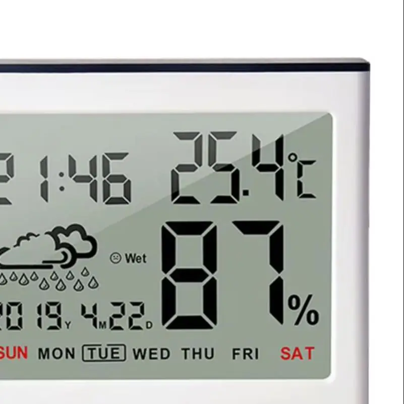 

Pink Indoor Thermometer Alarm Clock Thermometer Digital Temperature Meter Alarm Clock Feature Elegant Appearance