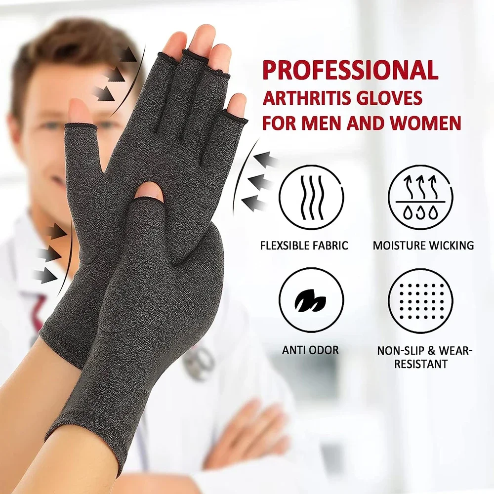 1Pair Arthritis Compressions Gloves,Relieve Pain for Rheumatoid,Carpal Tunnel,Hand Gloves for Dailywork,Hand,Joints Pain Relief