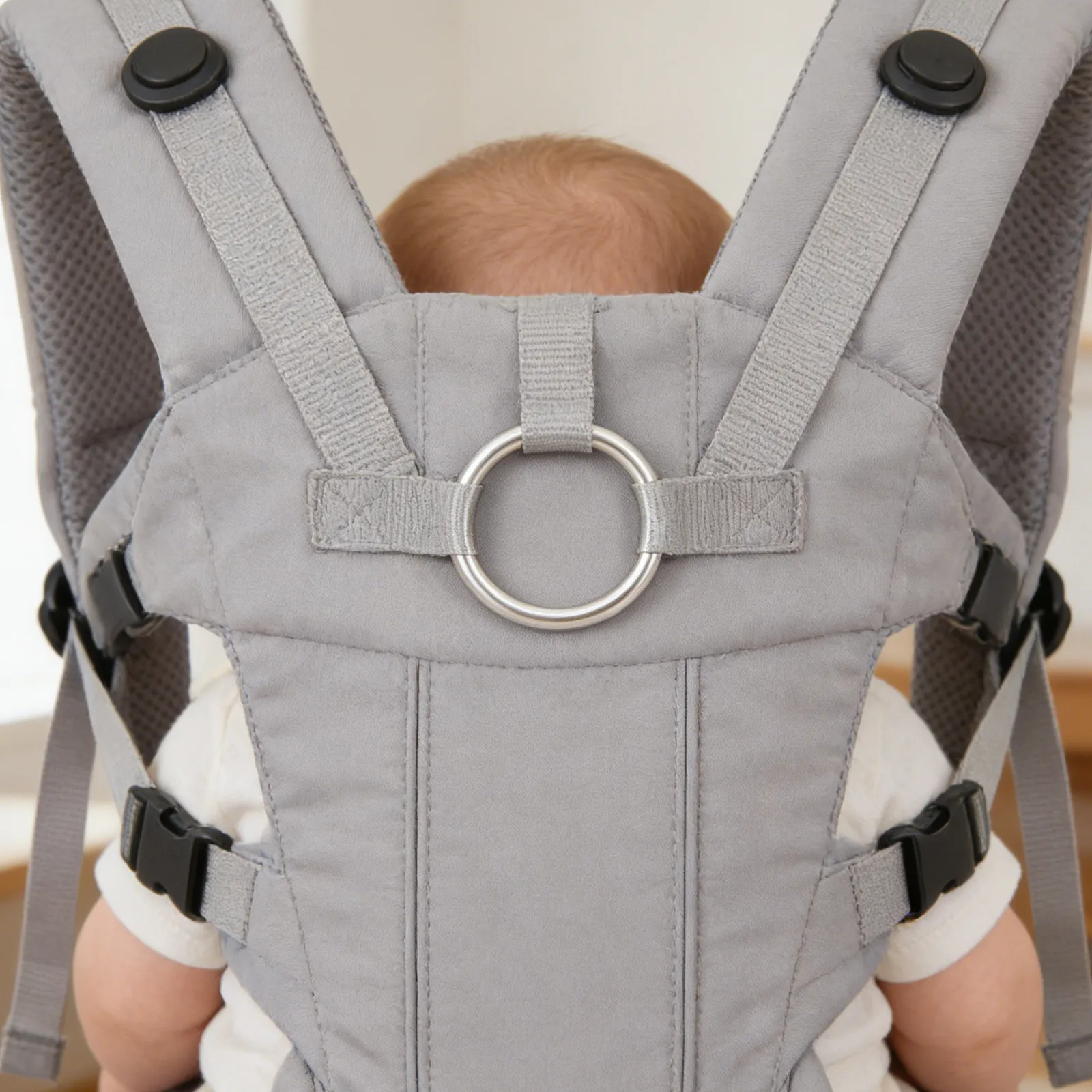 

2Pcs Aluminum Baby Sling Rings for Infant Wrap Carrier Ring Sling Baby Carrier Ergonomic Front Hip Back Carry Portable Travel