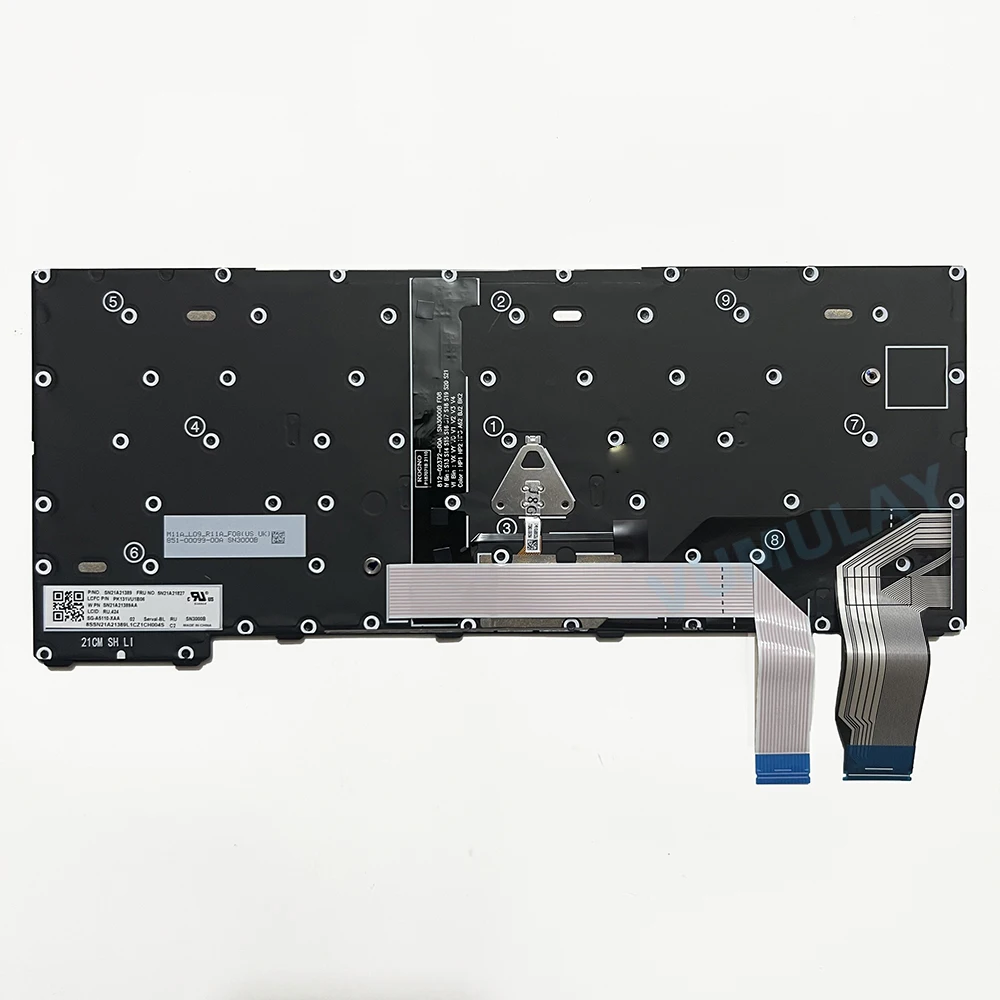 Imagem -02 - Teclado Retroiluminado Russo para Lenovo Thinkpad X13 Gen 20wk 20wl 20xh 20xjx13 Yoga Gen 20w8 20w9 L13 Gen Gen 4
