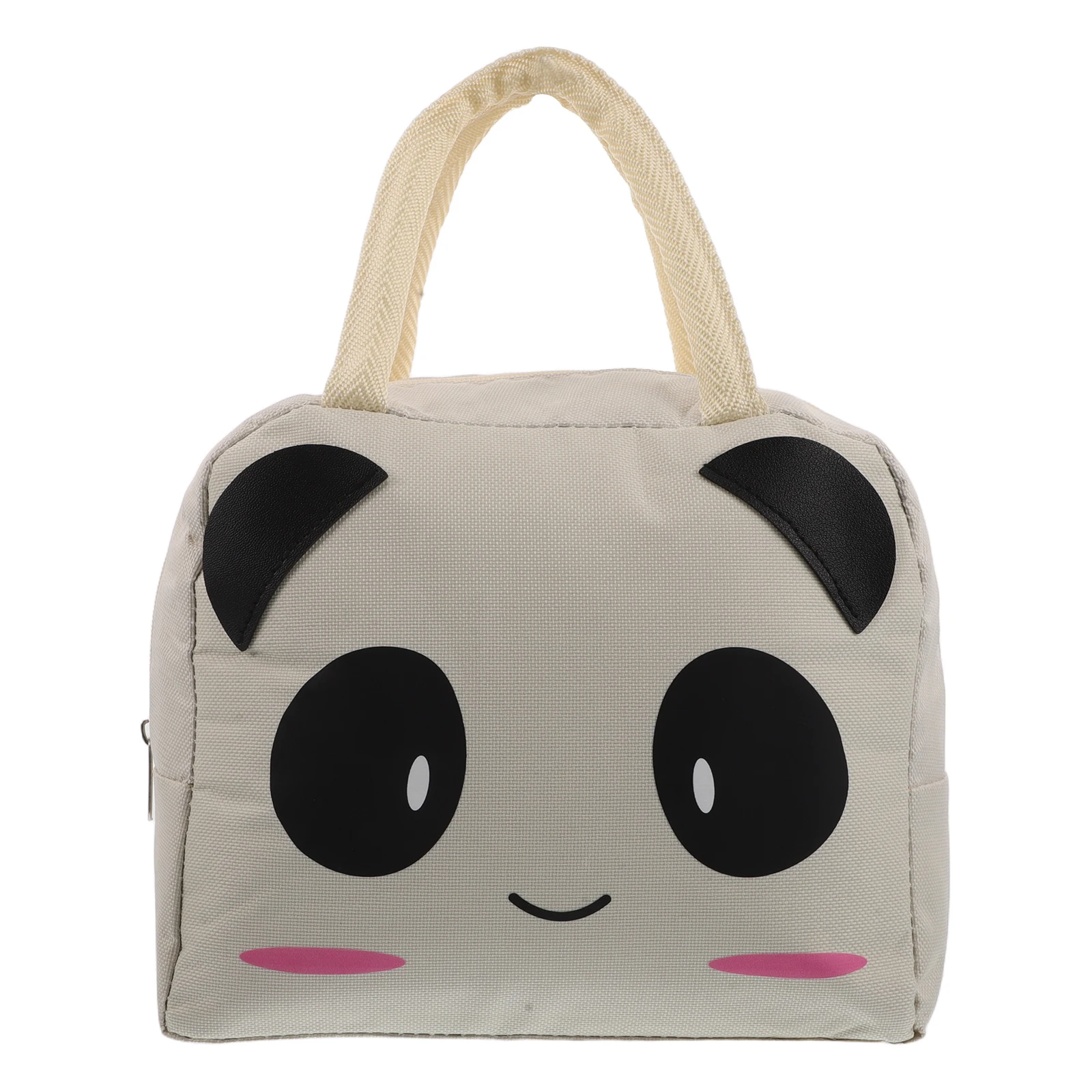 

Car Bento Pack Tote Bags Cute Print Compact Travel Lightweight Cooler Thermal Foldable Panda Lunch Storage Organization