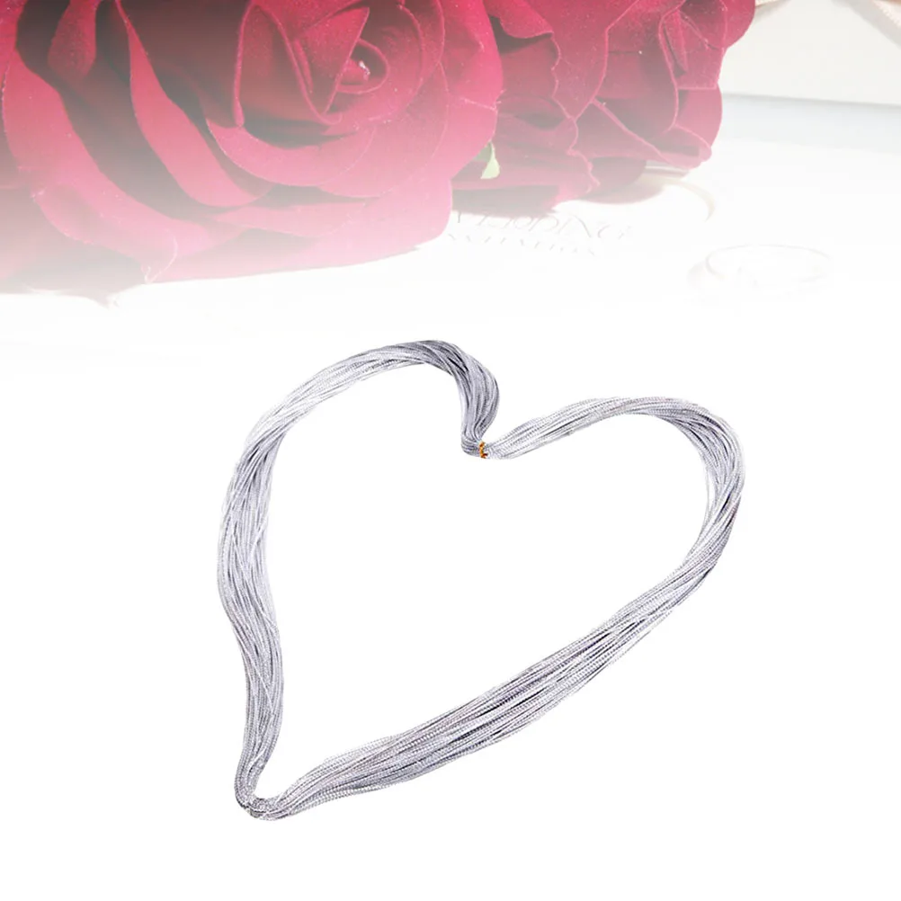 

2 Strands Metallic Gold Cord Non Stretch Tags Cord for Jewelry Making Wrapping Craft Hanging Christmas Decorations