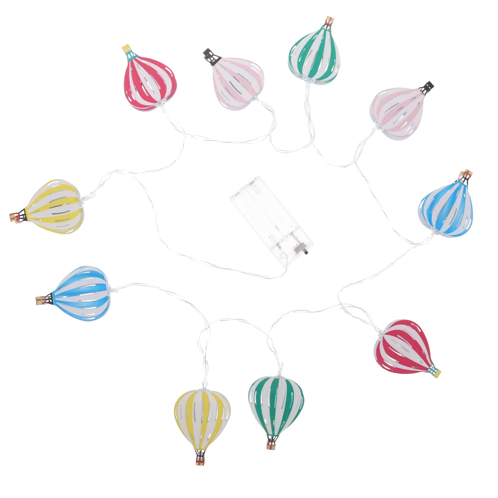 سلسلة أضواء بالون الهواء الساخن تعمل بتصميم غريب الأطوار ساحر لديكور الغرفة الداخلية لمسة احتفالية في أي مكان