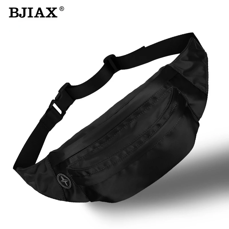 BJIAX Men Bag Multi-Function Phone Bag Sports Fanny Pack Casual Chest Bag Running Crossbody Bag Canvas Chest Bag