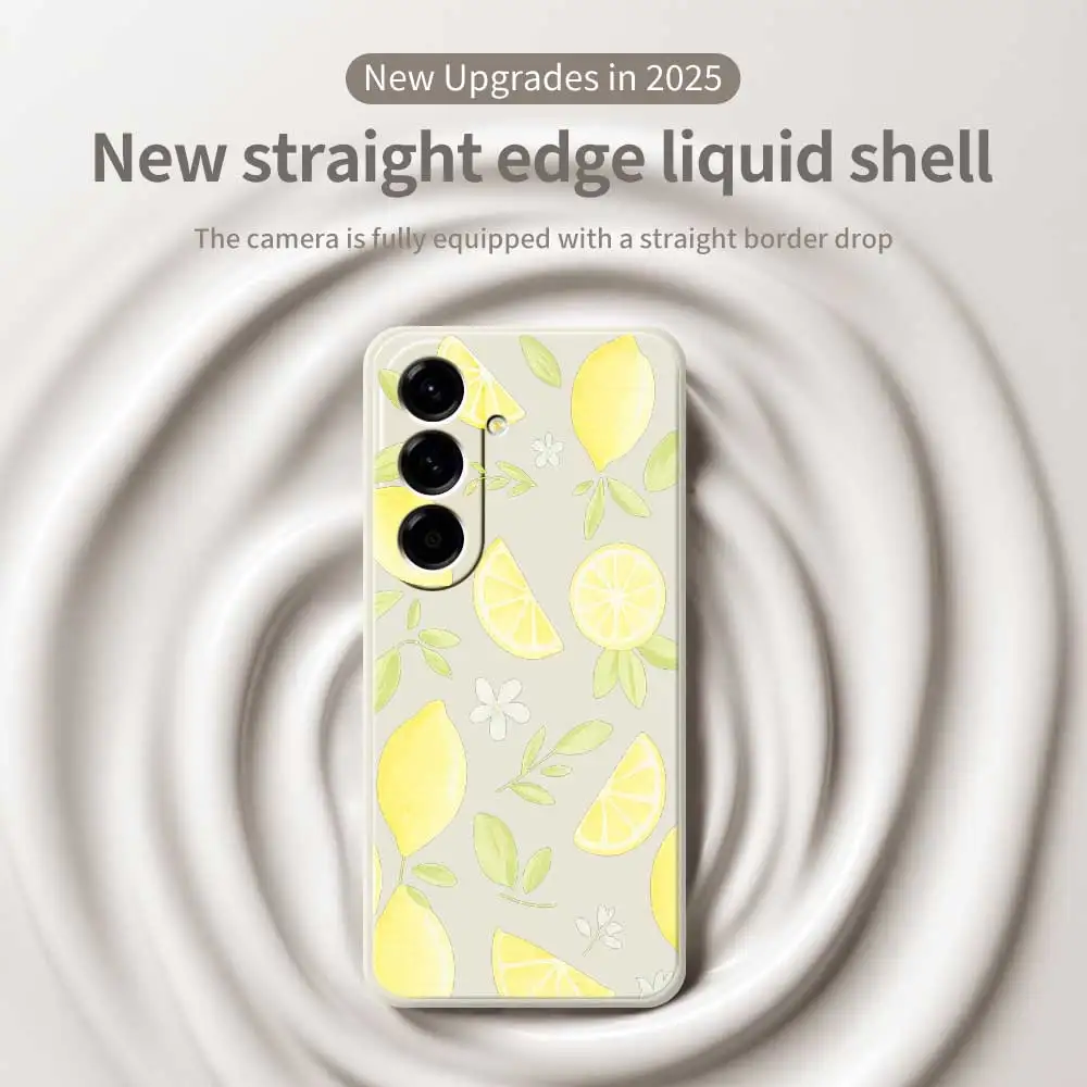 الليمون الطازج نمط قضية الهاتف لسامسونج غالاكسي A56 A32 A23 A22 5G A32 A23 4G A55 A54 A53 A52 A51 A35 A34 A31 A25 A24 غطاء ناعم