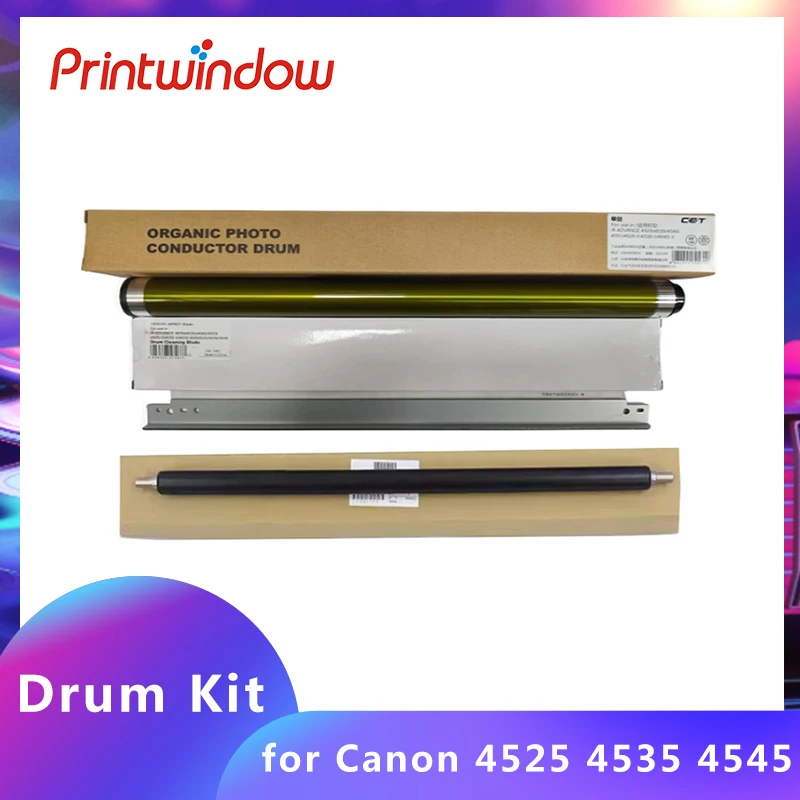 1Set Drum Kit OPC Drum Cleaning Blade PCR For Canon iR ADV 4525 4535 4545 4551 4725 4735 4745 4751 Charge Roller NPG-73