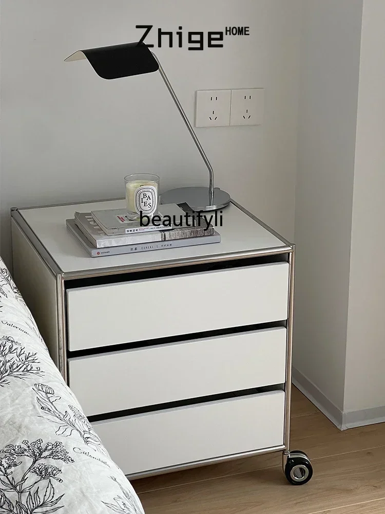 

YH3 Stainless Steel Modular Combination USM Drawer Living Room with Wheel Side Cabinet Shelf, Storage Cabinet